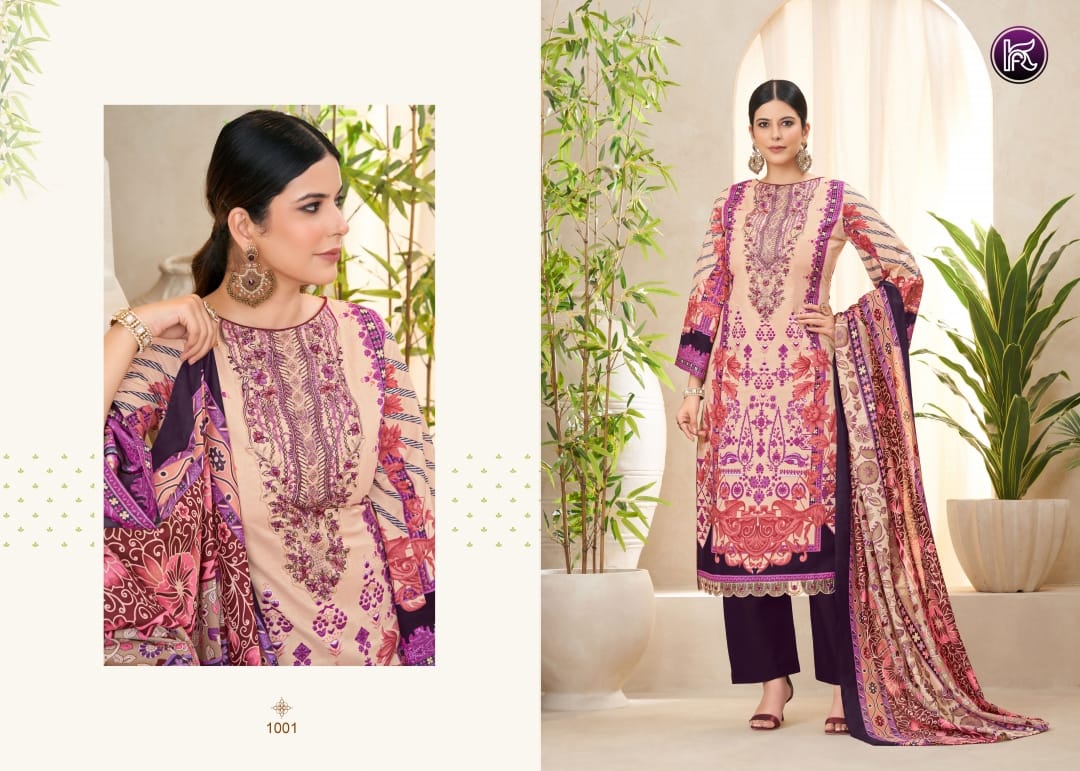 Kashish By Kala Embroidery Printed Lawn Cotton Dress Material Orders In India